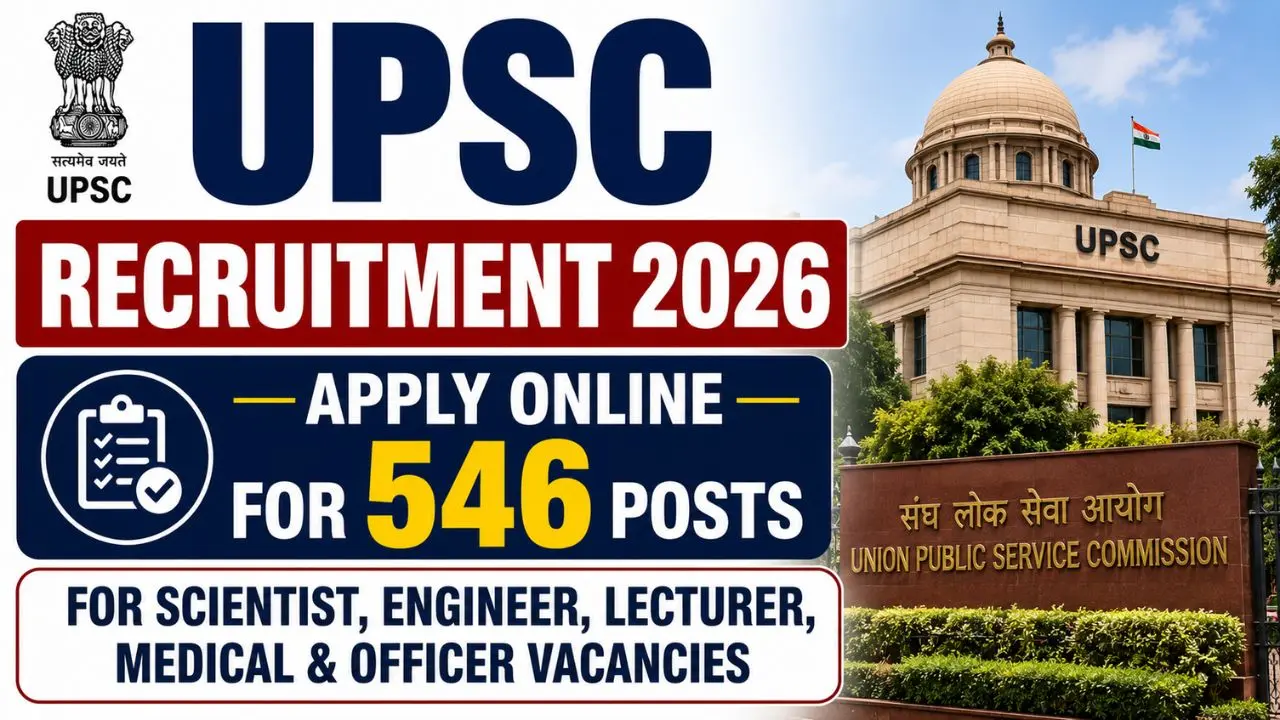 UPSC Various Posts Recruitment 2026