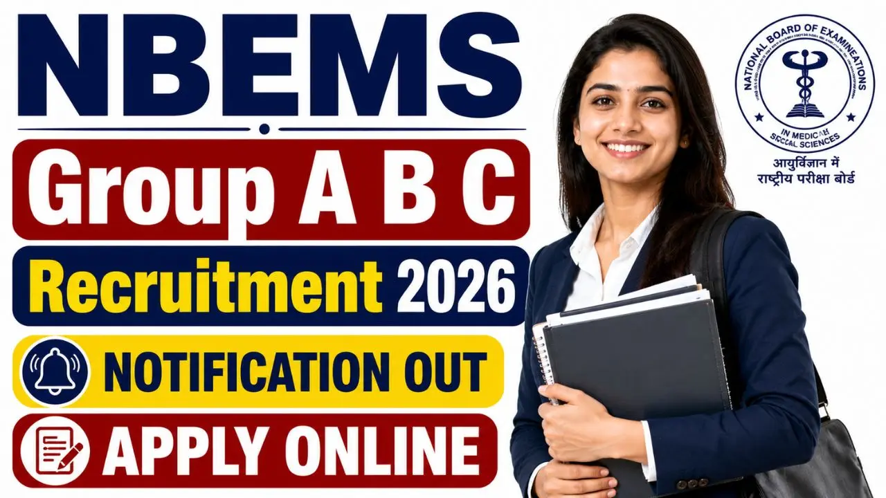 NBEMS Various Posts Recruitment 2026