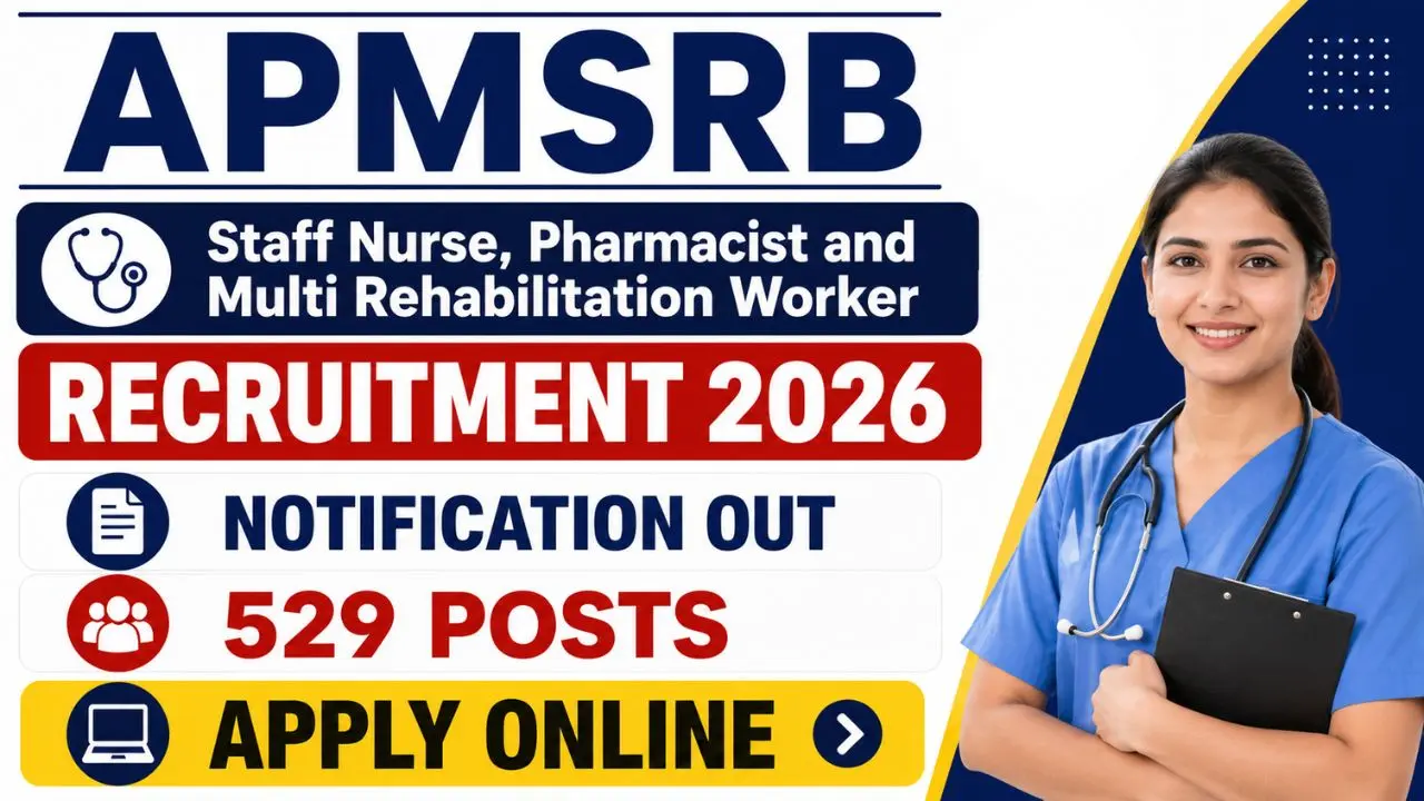 APMSRB Various Posts Recruitment 2026