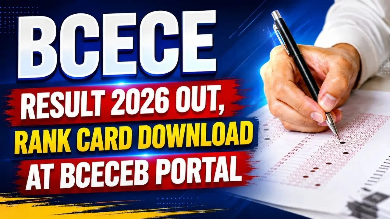 BCECE Rank Card & Result 2026