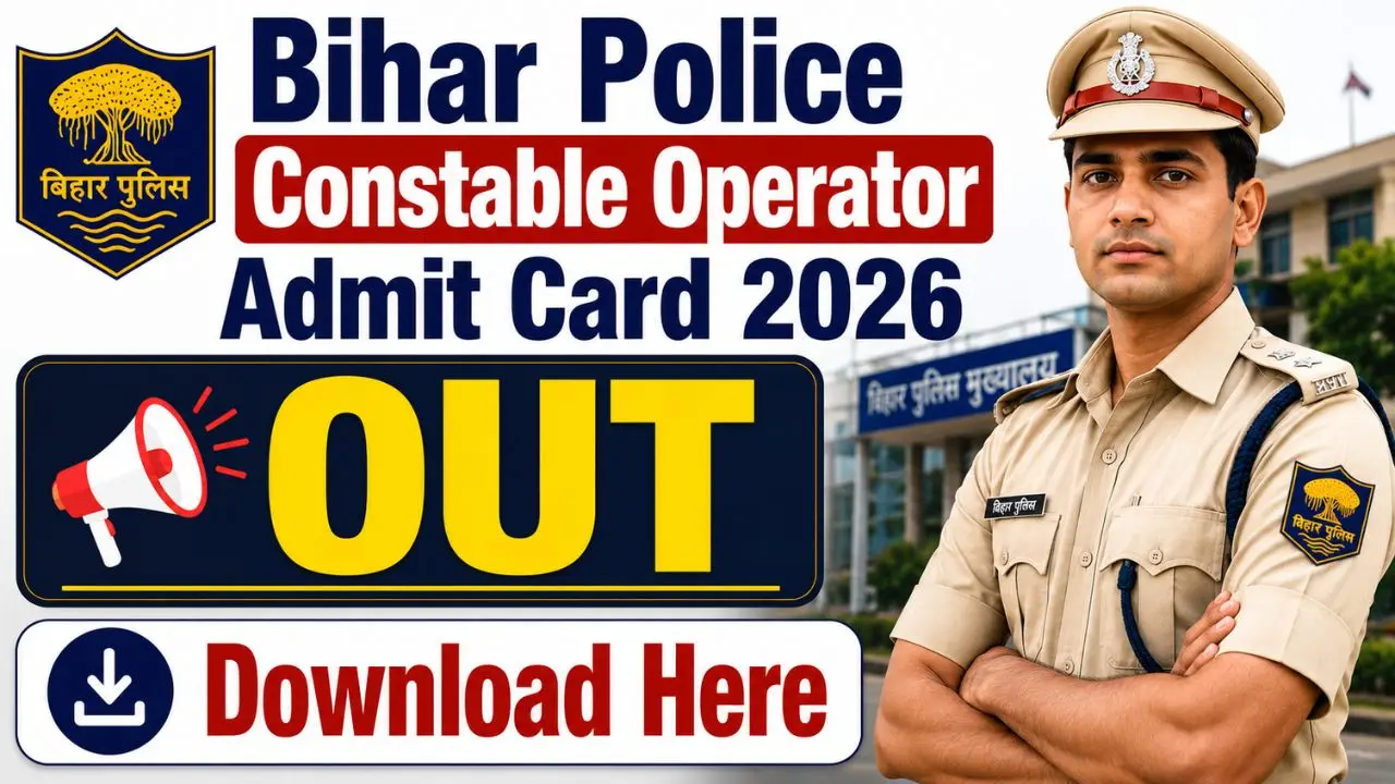Bihar Police Constable Operator Admit Card 2026