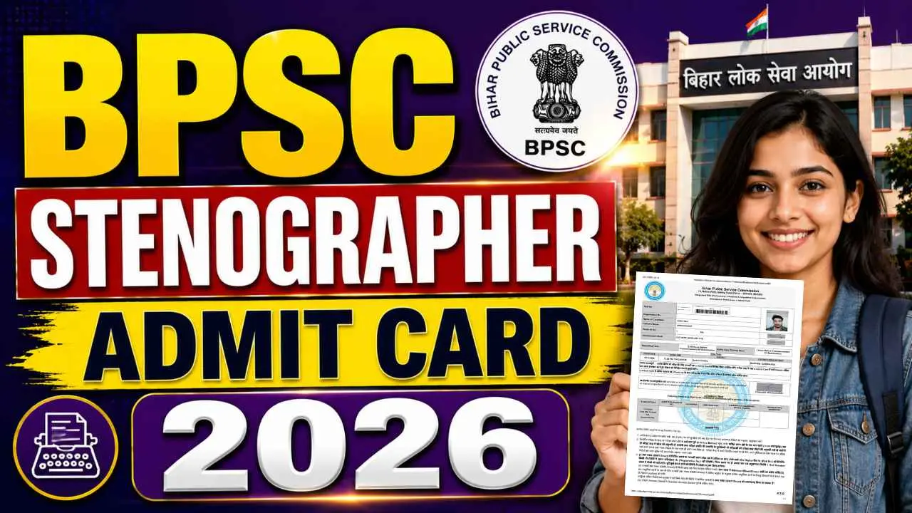 BPSC Stenographer Admit Card 2026