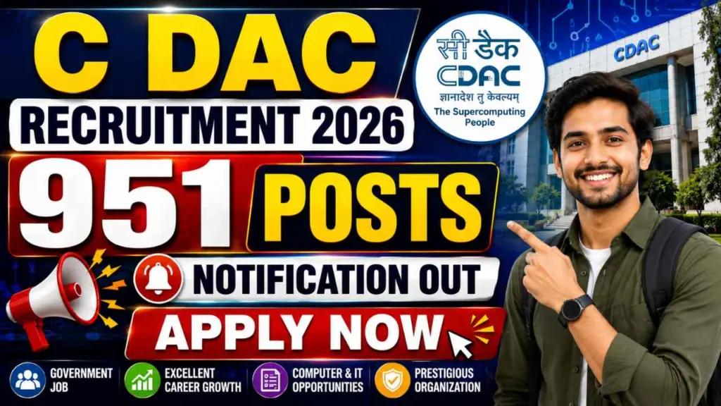 C DAC Recruitment 2026