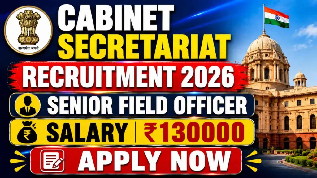 Cabinet Secretariat Senior Field Officer (Technical) Recruitment 2026