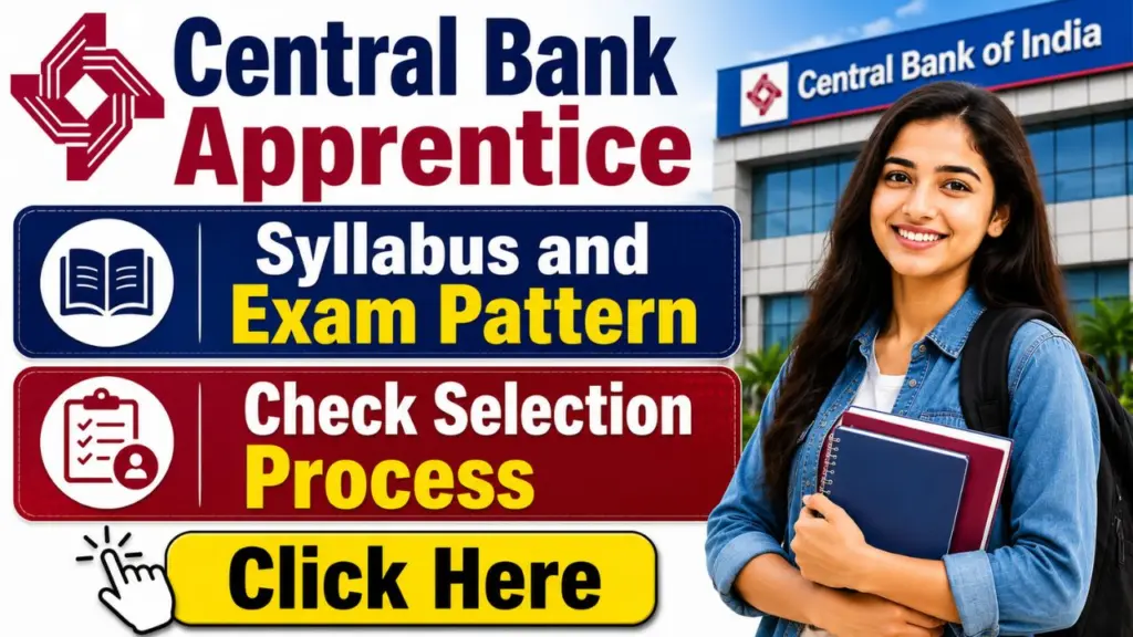 Central Bank Apprentice Syllabus & Exam Pattern 2026