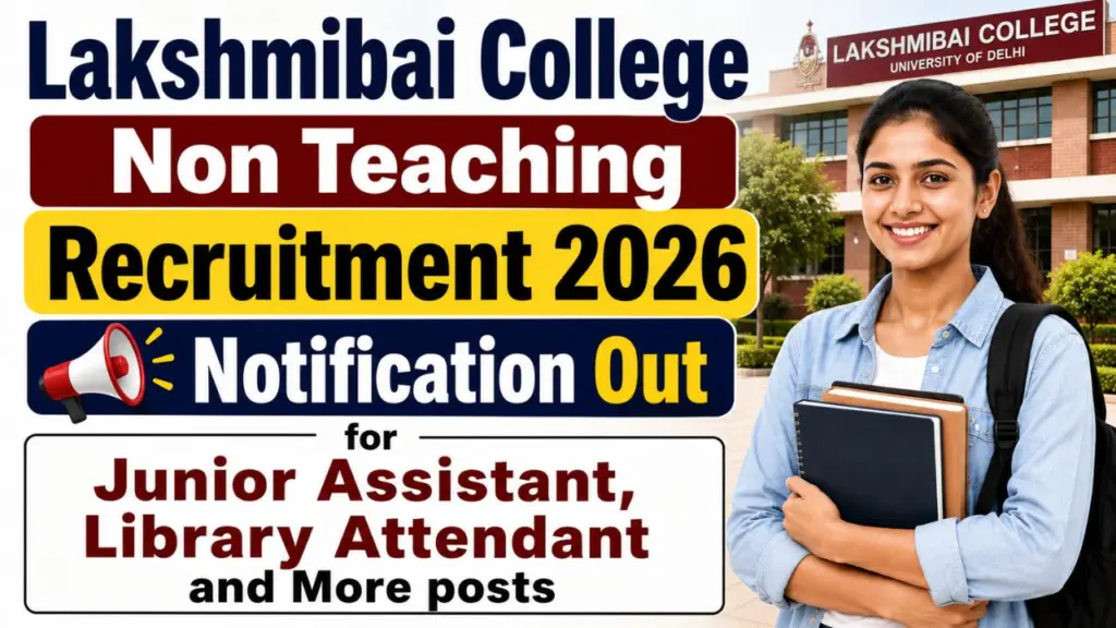 Lakshmibai College Non Teaching Recruitment 2026