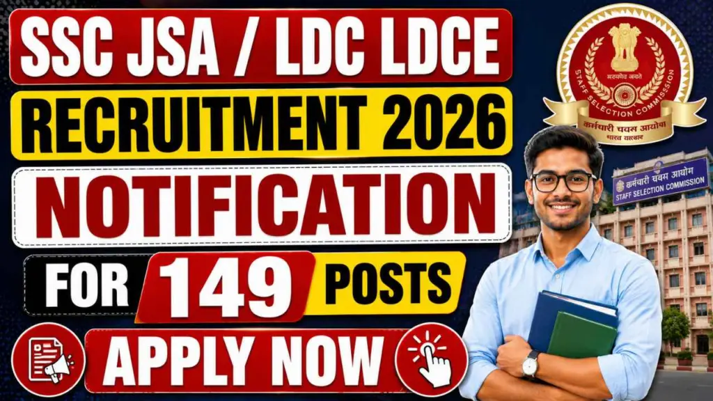 SSC JSA & LDC Recruitment 2026