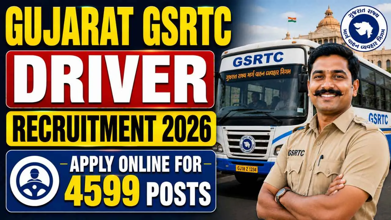 Gujarat GSRTC Driver Recruitment 2026