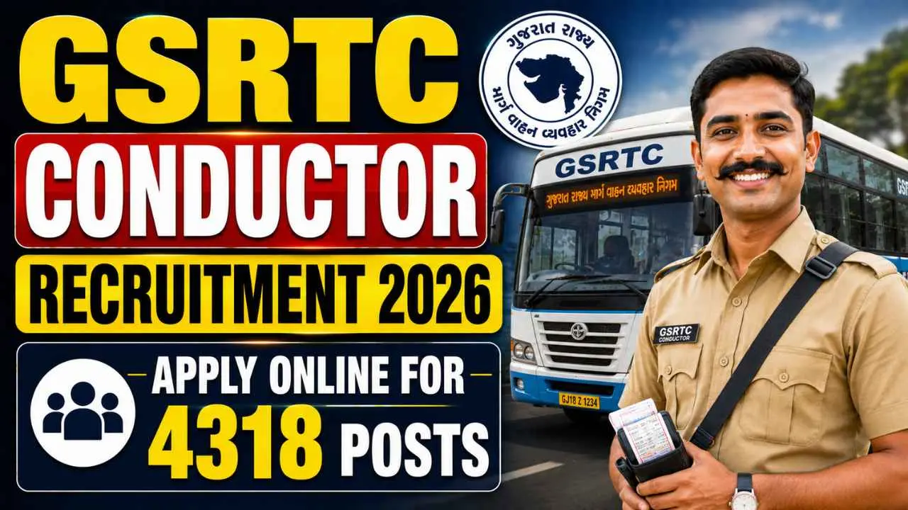 GSRTC Conductor Recruitment 2026
