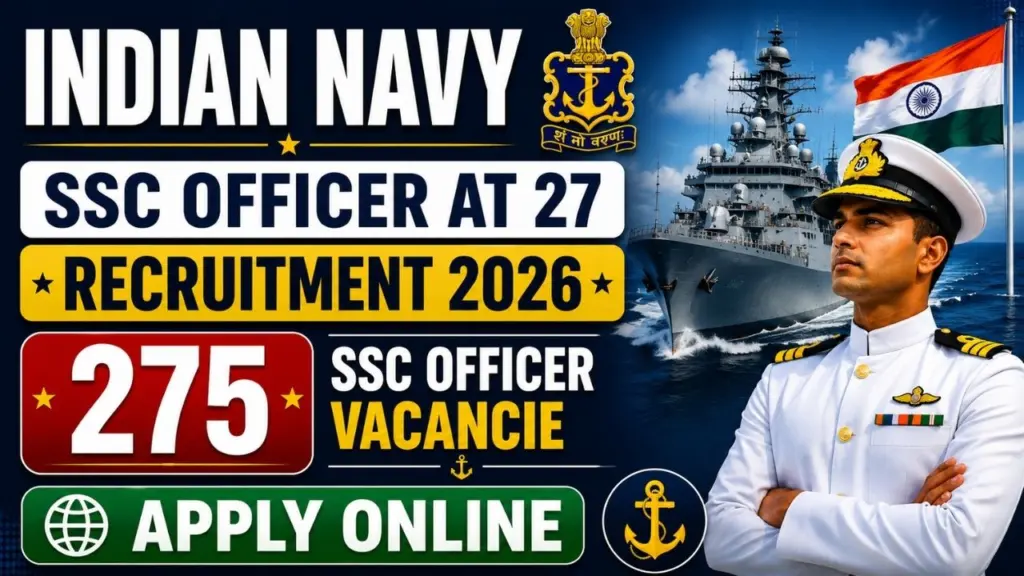 Indian Navy SSC Officer AT 27 Recruitment 2026