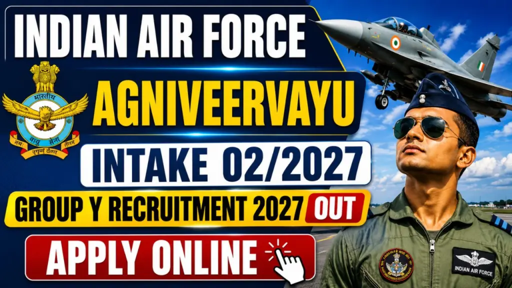 IAF Agniveervayu Intake 02/2027 & Airmen Group Y (Medical Assistant) 2027