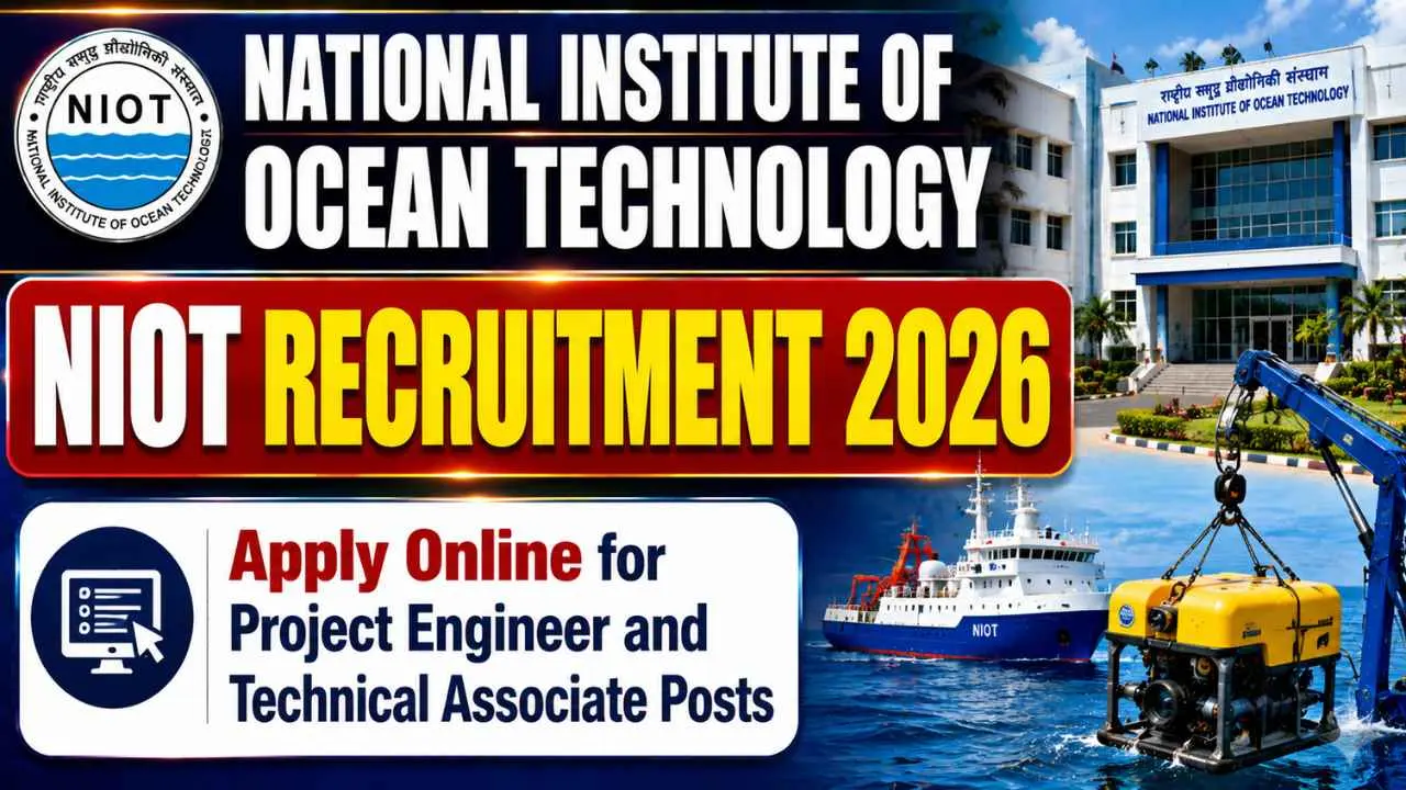 NIOT Various Posts Recruitment 2026