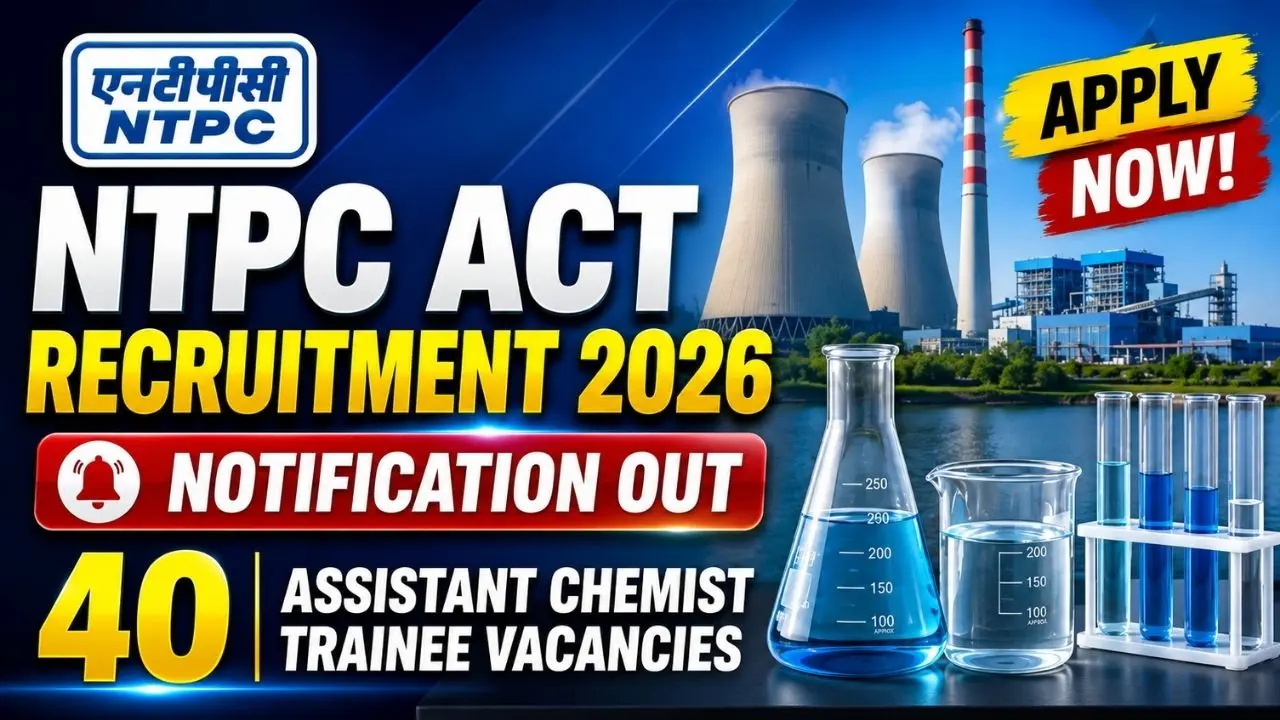 NTPC Assistant Chemist Trainee (ACT) Recruitment 2026