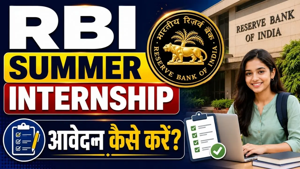 RBI Summer Internship Online Form 2026
