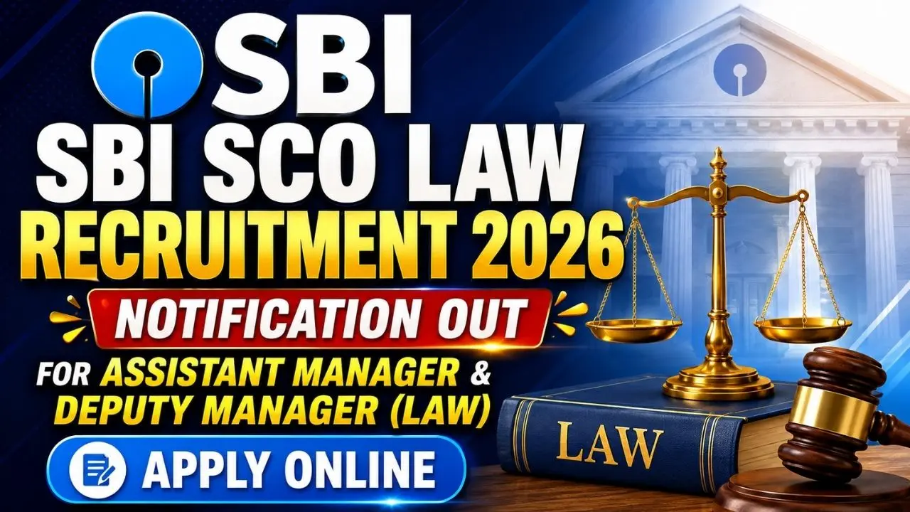 SBI SCO Law Recruitment 2026