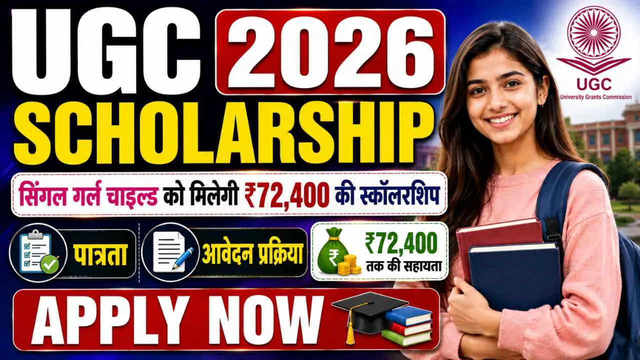 UGC Single Girl Child Scholarship 2026