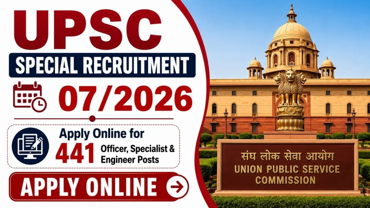 UPSC Special Recruitment Drive 07/2026