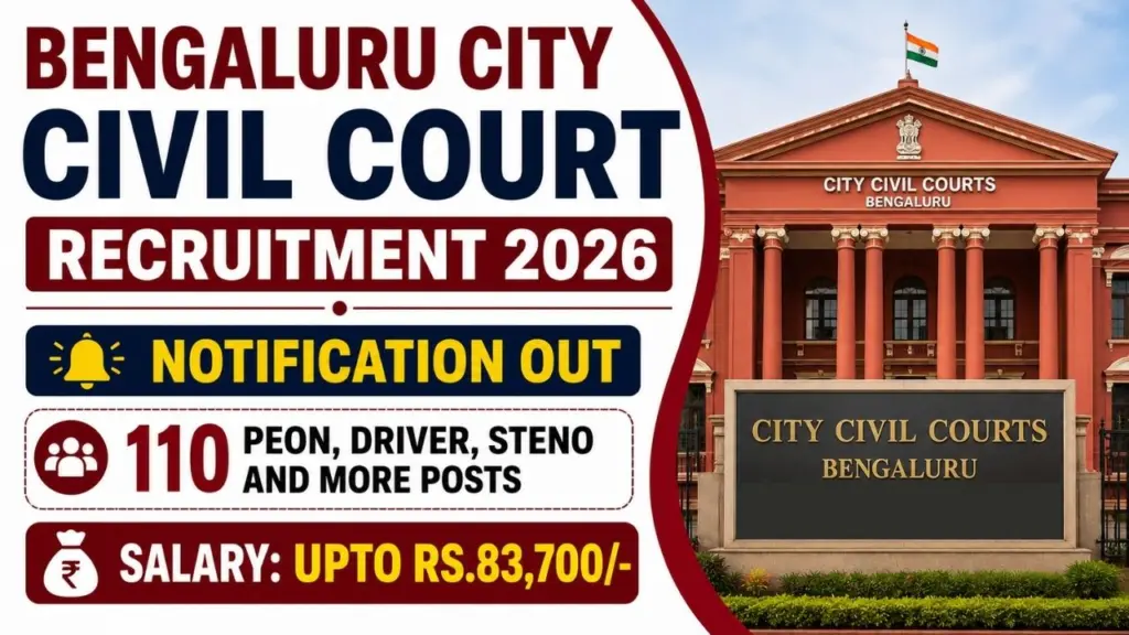 Bengaluru City Civil Court Recruitment 2026