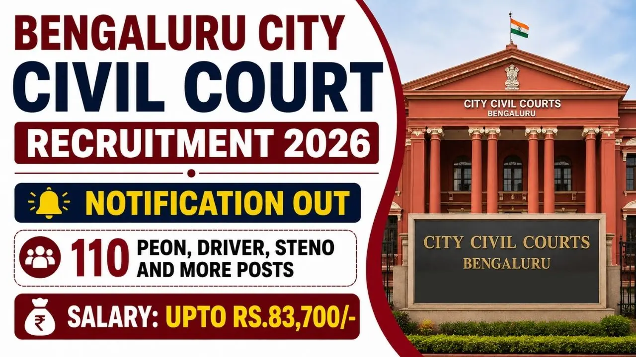 Bengaluru City Civil Court Recruitment 2026