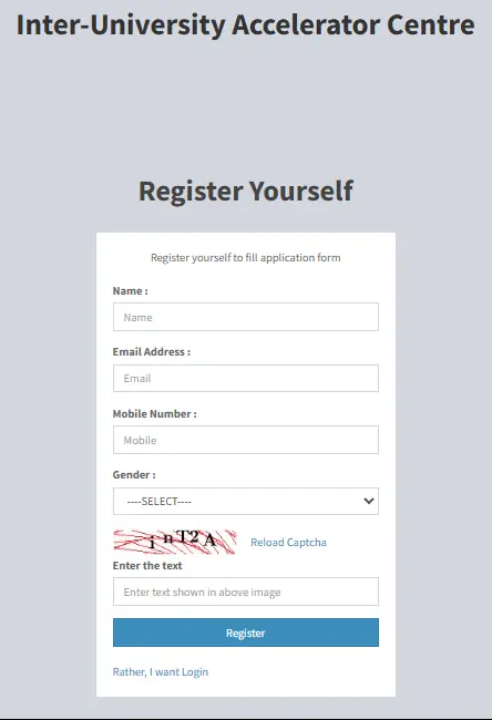 IUAC Various Posts Recruitment 2026