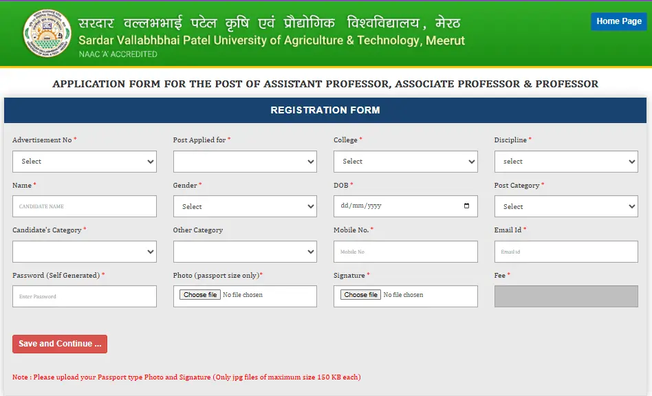 SVPUAT Teaching & Non Teaching Recruitment 2026