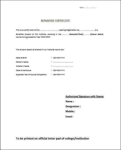Bihar Post Matric Scholarship Bonafide Ceritficate Kaise Banaye