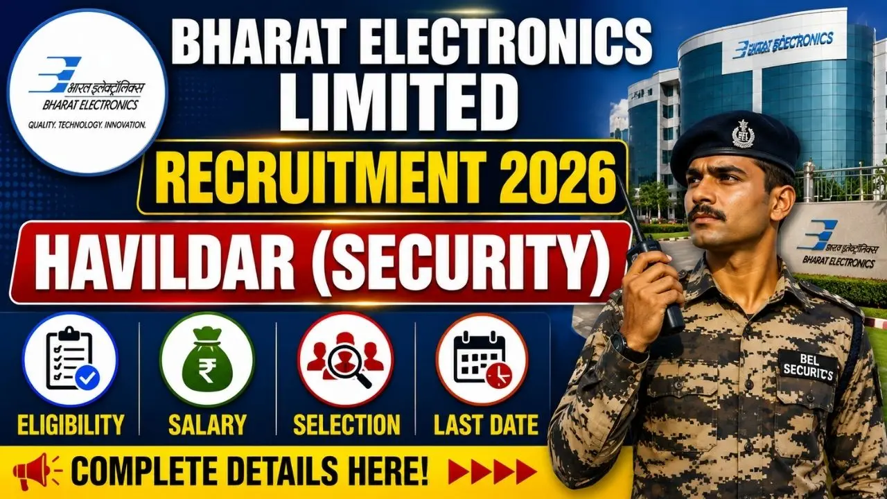 BEL Havildar (Security) Recruitment 2026