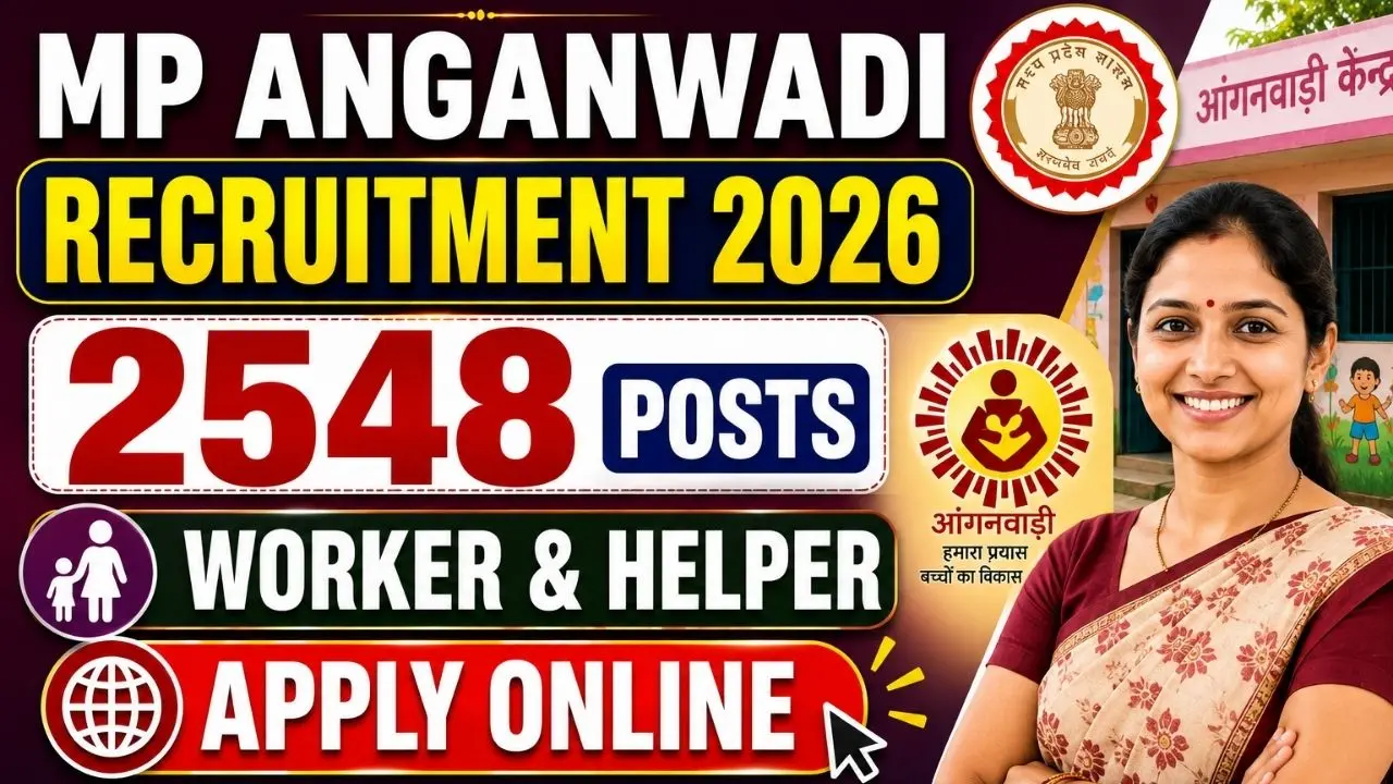 MP Madhya Pradesh Anganwadi Worker & Helper Bharti 2026