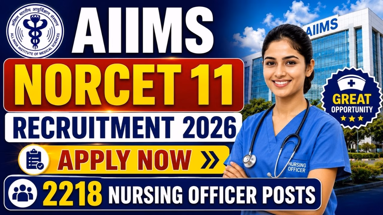 AIIMS NORCET 11 Recruitment 2026