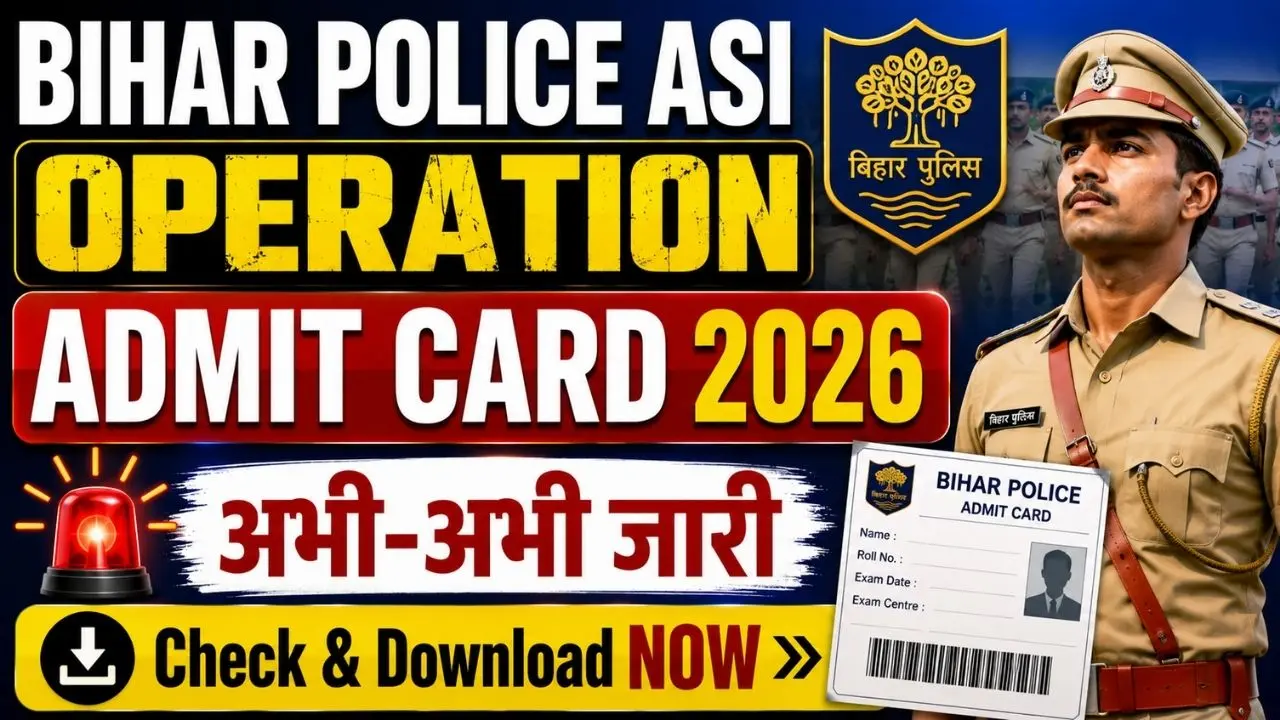BPSSC ASI Operation Admit Card 2026