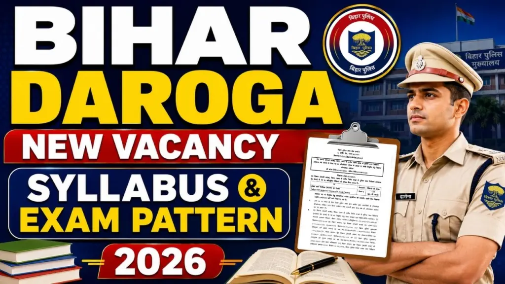 Bihar Daroga New Vacancy Syllabus & Exam Pattern 2026