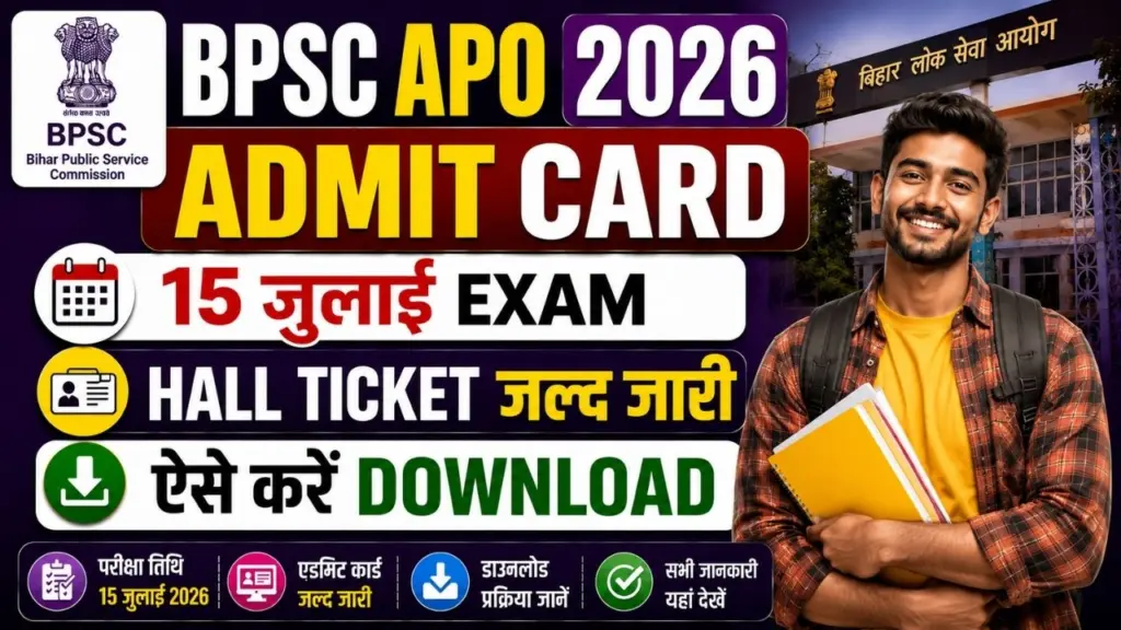 BPSC Assistant Prosecution Officer (APO) Admit Card 2026