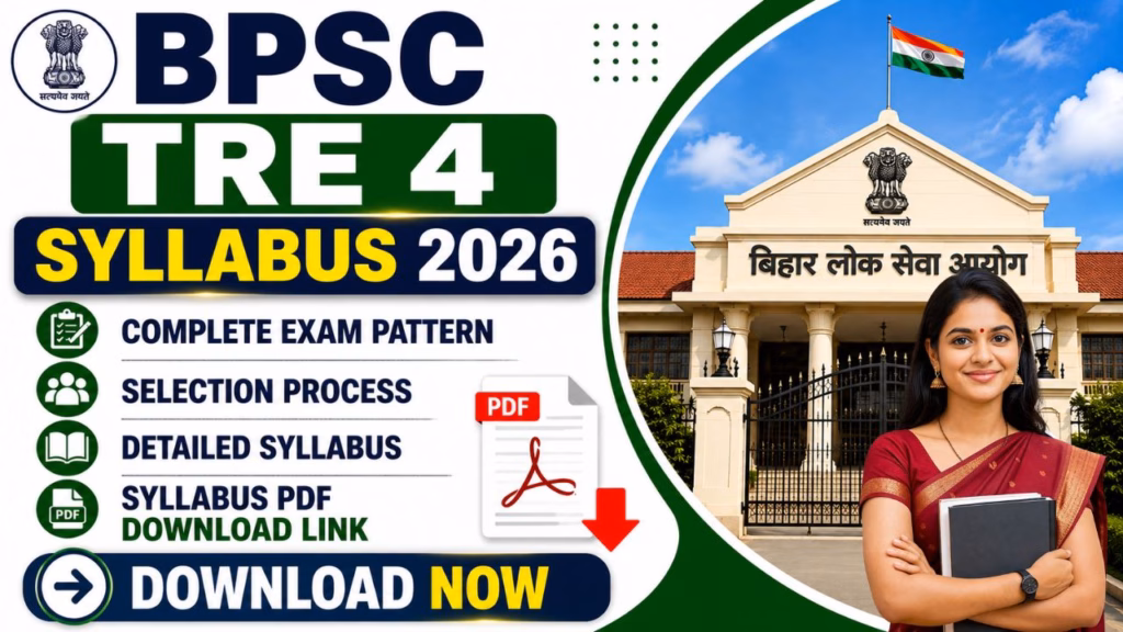 BPSC TRE 4 Syllabus & Exam Pattern 2026