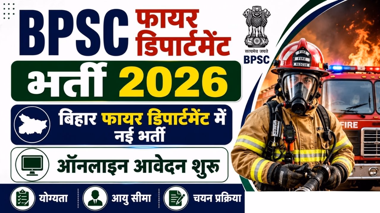 Bihar BPSC Fire Department Bharti 2026