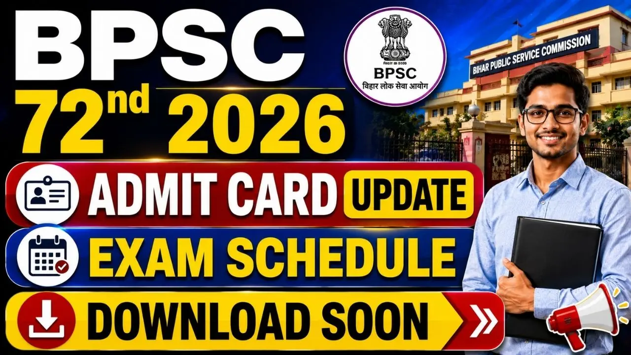 BPSC 72nd CCE Prelims Admit Card 2026