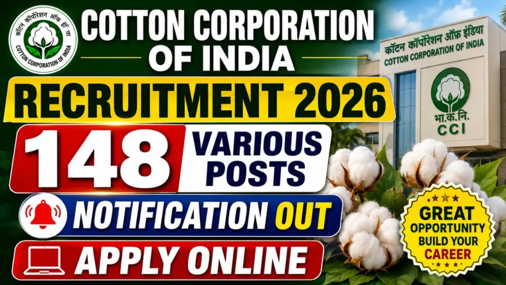 Cotton Corporation of India (CCI) Recruitment 2026