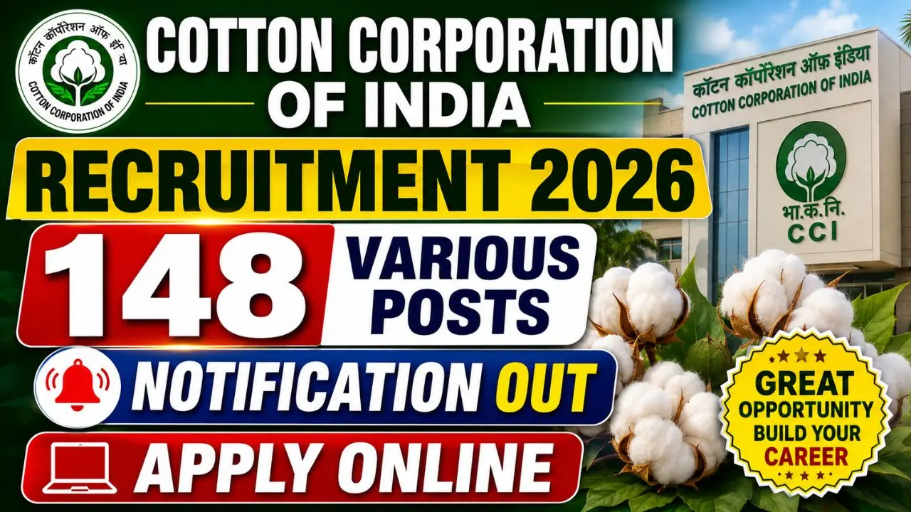 Cotton Corporation of India (CCI) Recruitment 2026