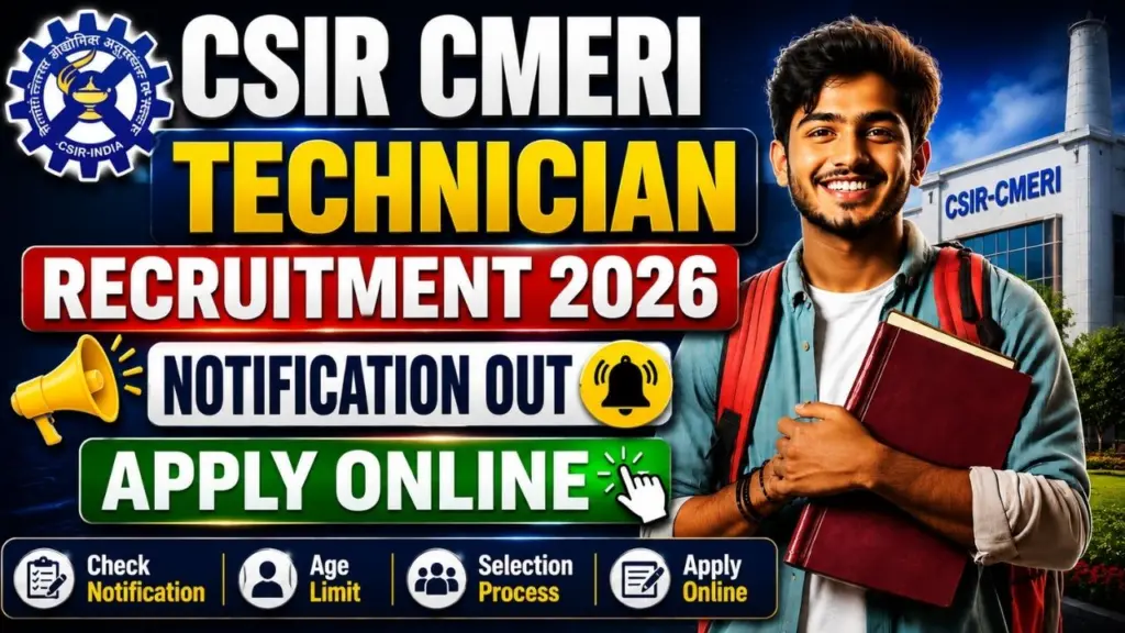 CSIR CMERI Technician Recruitment 2026