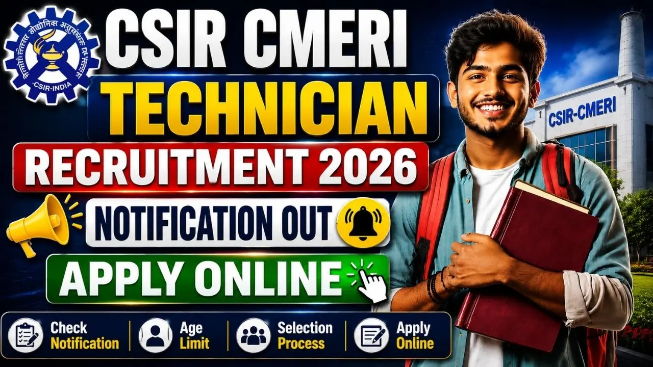 CSIR CMERI Technician Recruitment 2026
