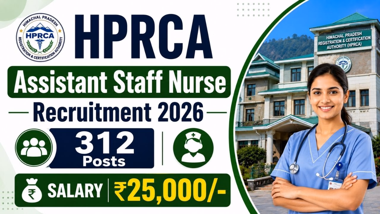HPRCA Assistant Staff Nurse Recruitment 2026