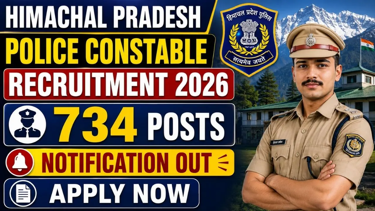 HPPSC HP Police Constable Recruitment 2026