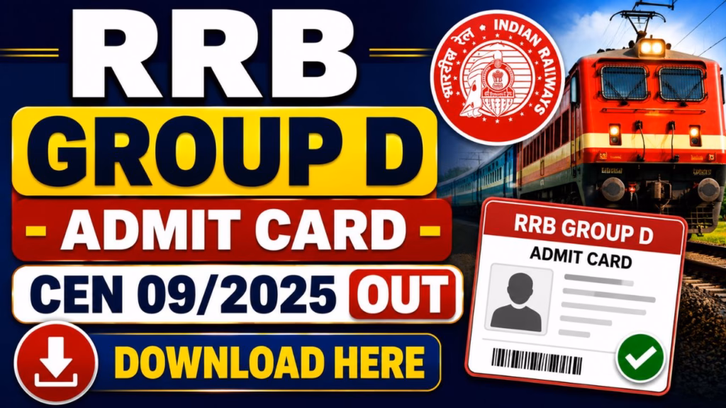 RRB Group D 2025 Admit Card