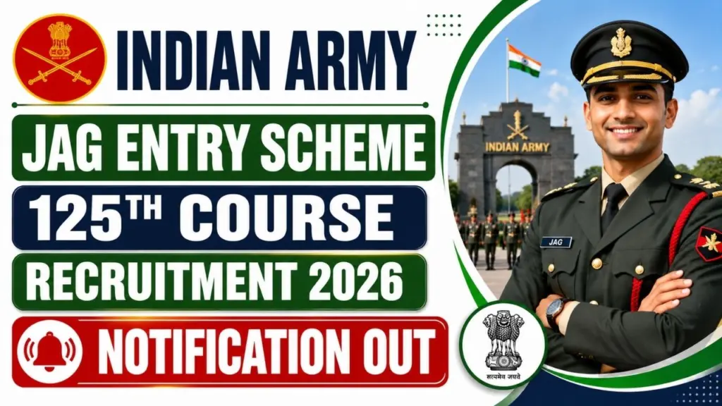 Indian Army JAG Entry Scheme 125th Course Recruitment 2026