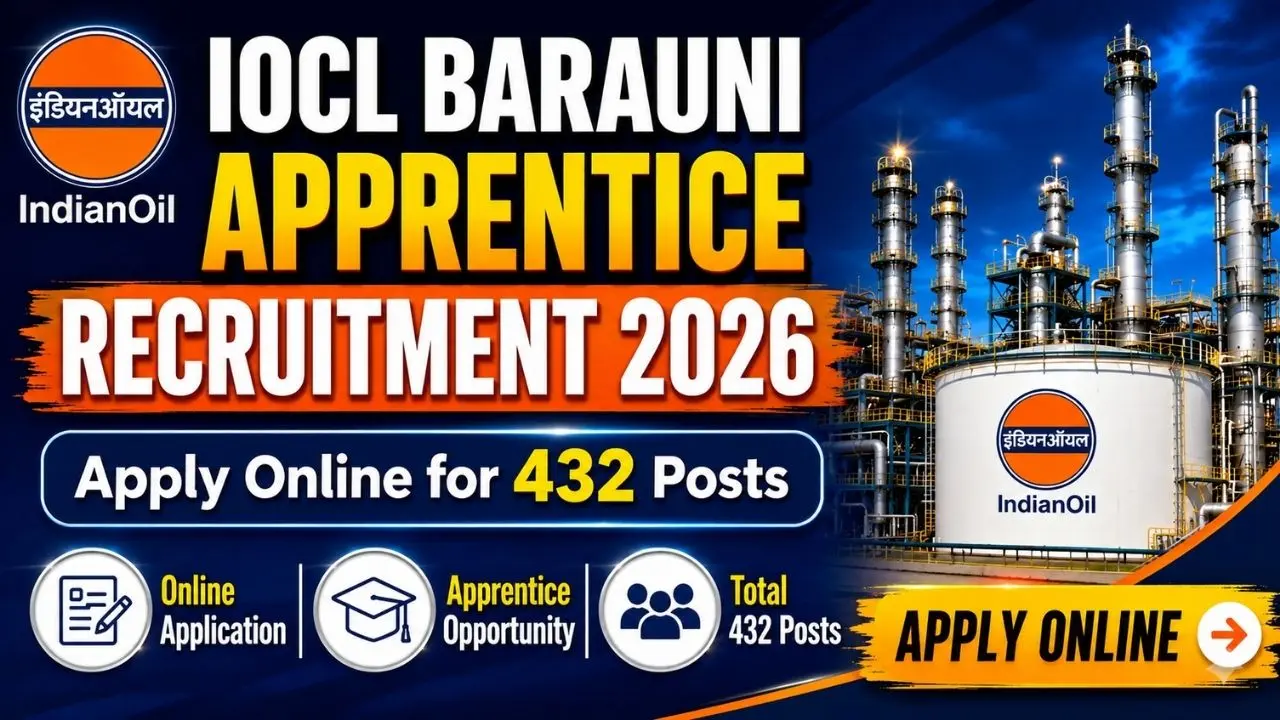 IOCL Barauni Refinery Apprentice Vacancy 2026