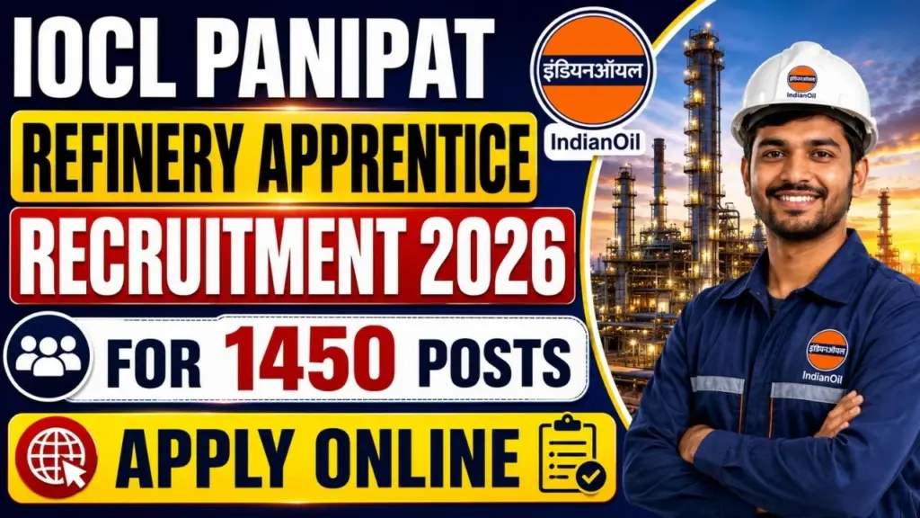 IOCL Panipat Refinery Apprentice Recruitment 2026