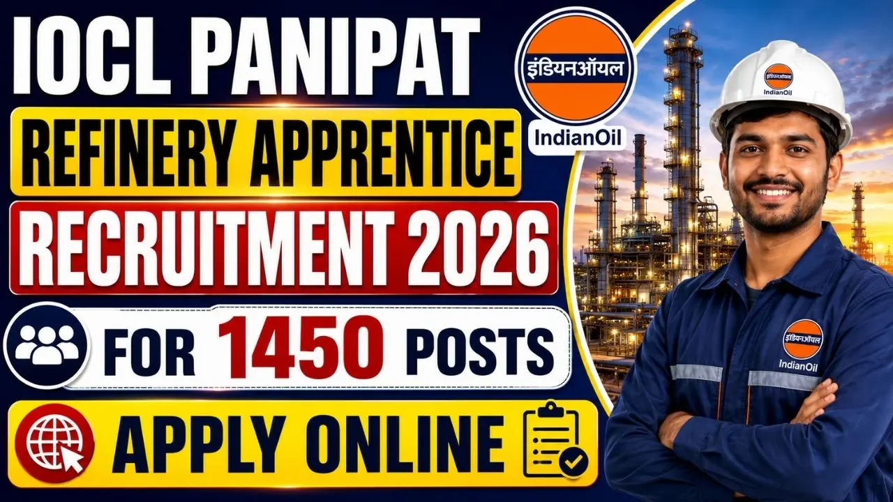 IOCL Panipat Refinery Apprentice Recruitment 2026