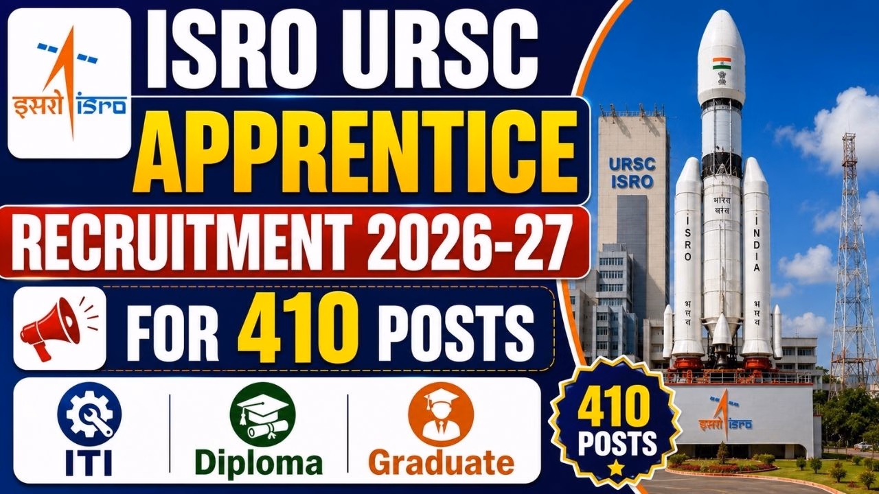 ISRO URSC Apprentice Recruitment 2026