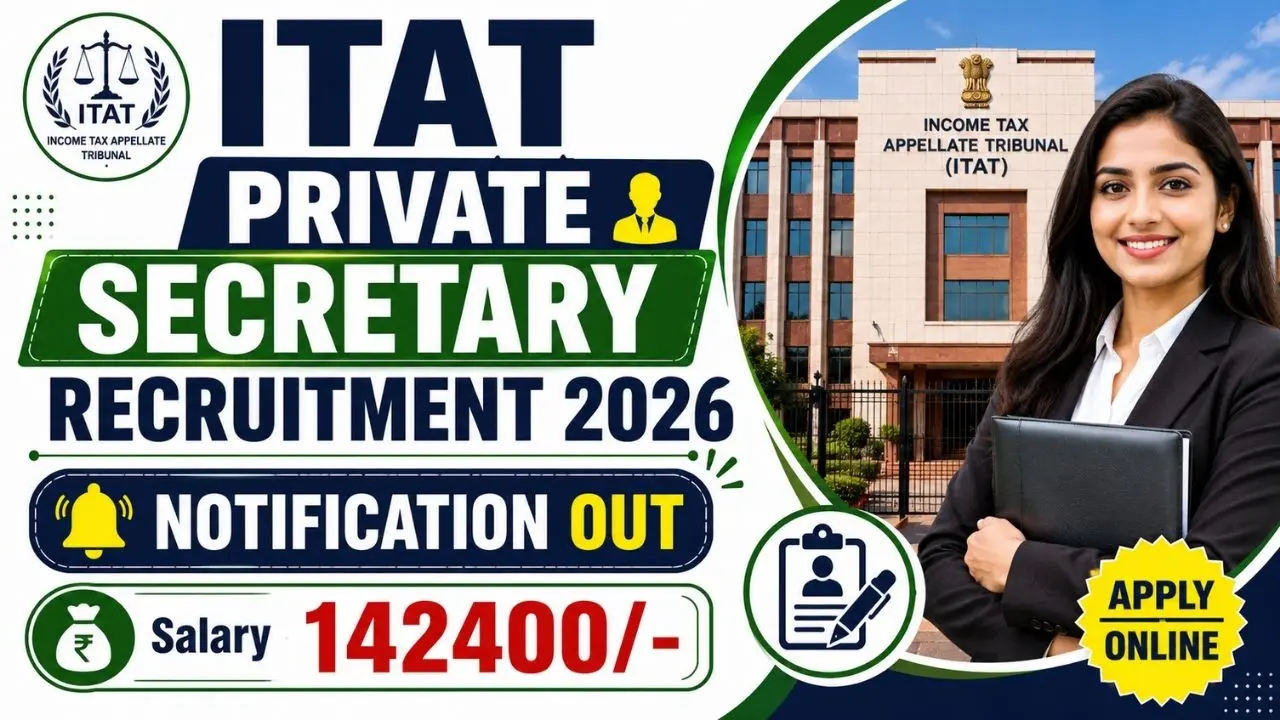 ITAT Private Secretary Recruitment 2026