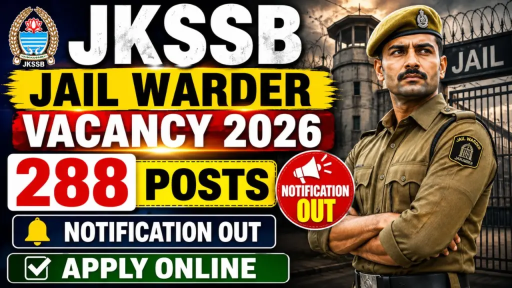 JKSSB Warder Recruitment 2026