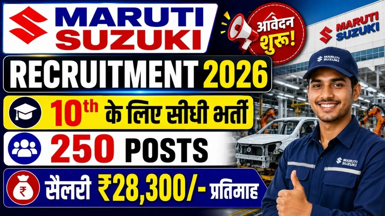 Maruti Suzuki New Recruitment 2026